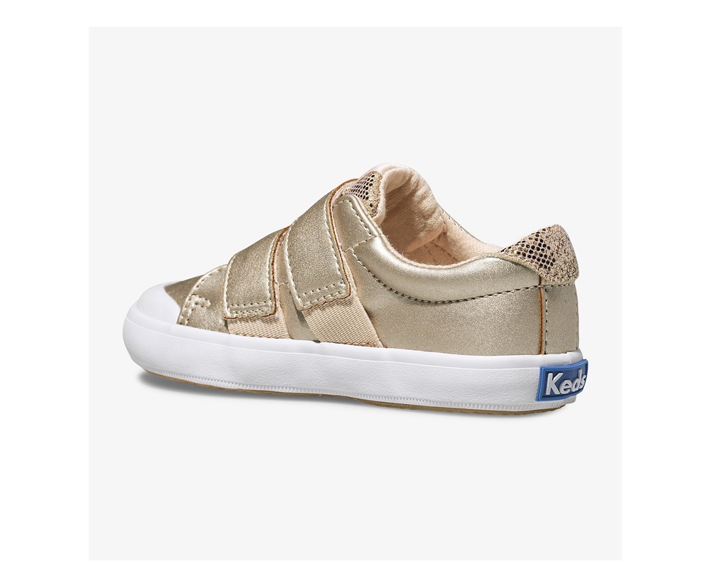 Slip Ons Keds Niños Rosas Doradas - Courtney - 956-LQNFUJ